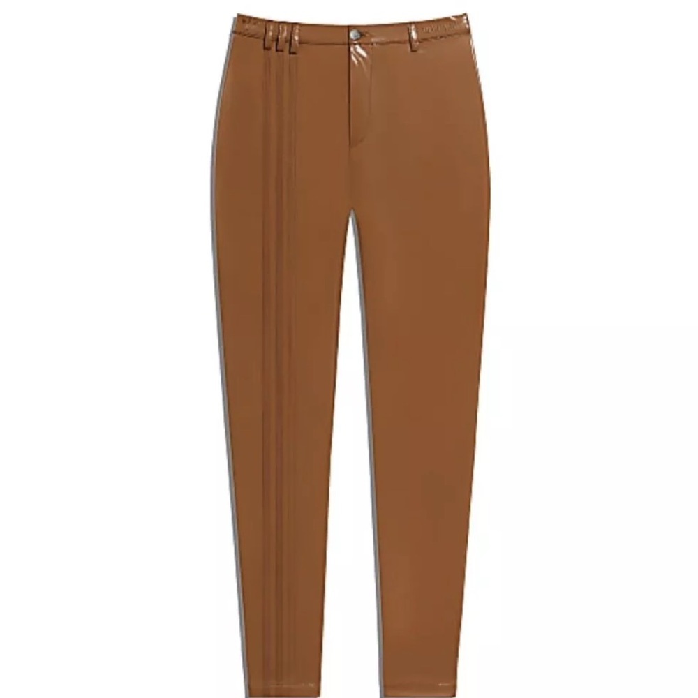 Beyonce Adidas x Ivy Park Icy Park Wild Brown Latex Pants Size XS - Picture 2 of 7